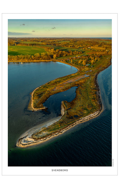 Svendborg 2 - dronefoto plakat fra DroneRune