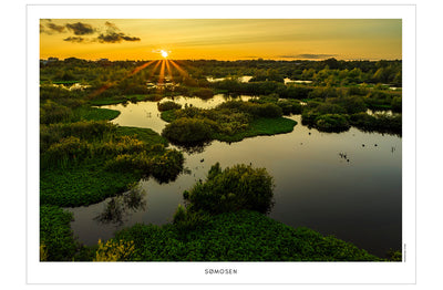 Sømosen V - dronefoto plakat fra DroneRune
