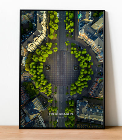 Frederiksberg - dronefoto plakat fra DroneRune