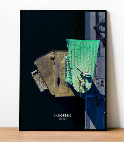 Langebro - dronefoto plakat fra DroneRune