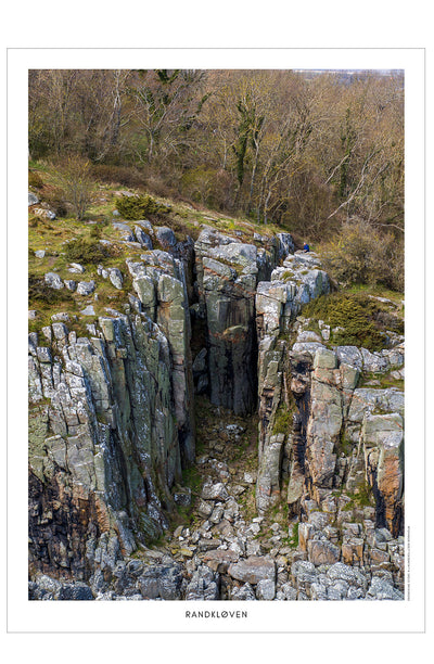 Randkløven - dronefoto plakat fra DroneRune
