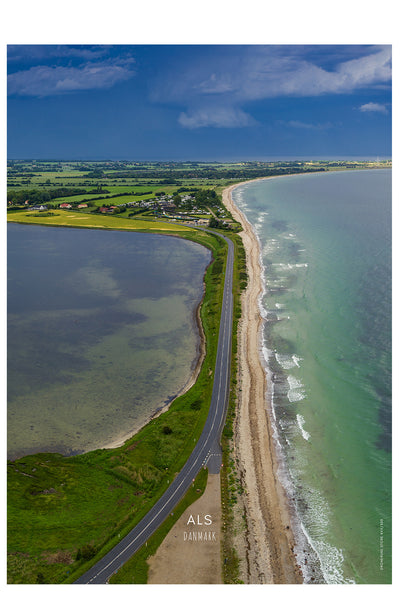 Als - dronefoto plakat fra DroneRune