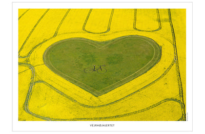 Vejrhøjhjertet II - dronefoto plakat fra DroneRune