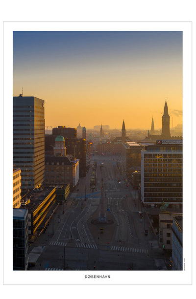 København I - dronefoto plakat fra DroneRune