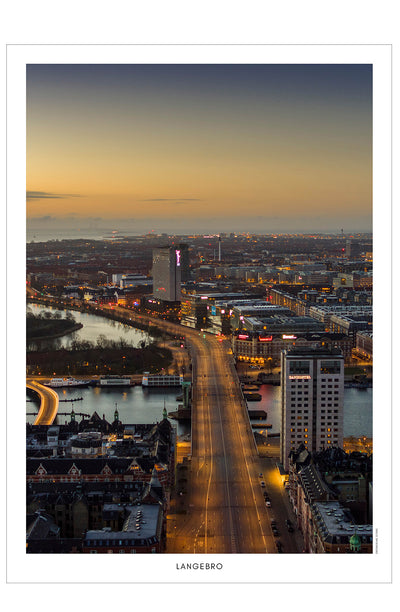 Langebro II - dronefoto plakat fra DroneRune