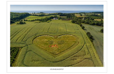 Vejrhøjhjertet III - dronefoto plakat fra DroneRune