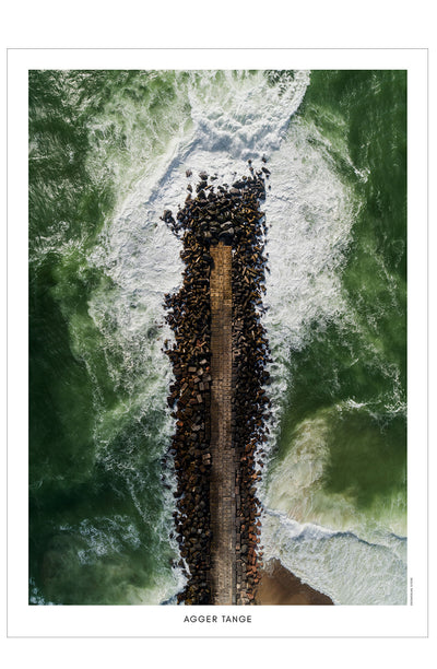 Agger Tange - dronefoto plakat fra DroneRune