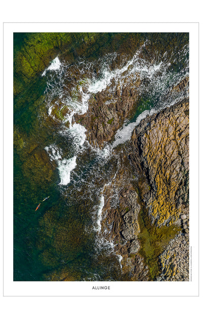 Allinge II - dronefoto plakat fra DroneRune